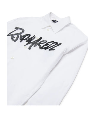 Dsquared2 Camicia Maniche Lunghe DQ2708 D007D In Popeline