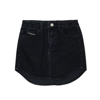 Diesel Gonna Nera In Denim J02864-KXBUA-K02 Per Bambina