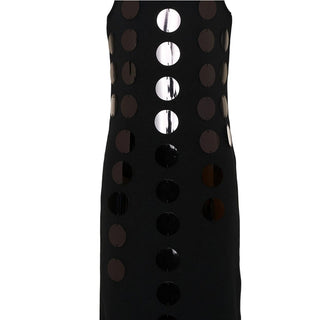 Msgm Abito Nero A Coste Con Paillettes S6MSJGDR101