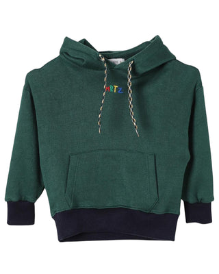 Manuel Ritz Maglia con cappuccio e logo MR2748