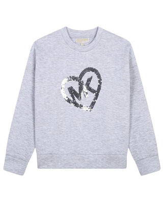 Michael Kors Felpa girocollo con logo frontale R30148