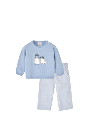 Paz Rodriguez completo 2 pezzi con ricamo pinguini 014-11884