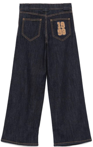 Elisabetta Franchi Jeans A Palazzo EFPA256.C aus Denim