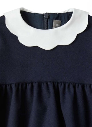 The Owl Ruffled Dress with Collar A23VL544W0003