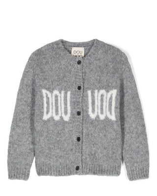Doudou Cardigan con logo jacquard DV9P30-W0137