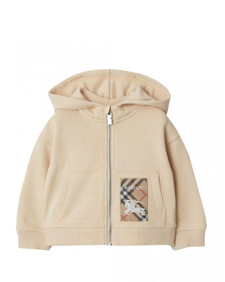 Burberry Felpa con zip e cappuccio 8096549