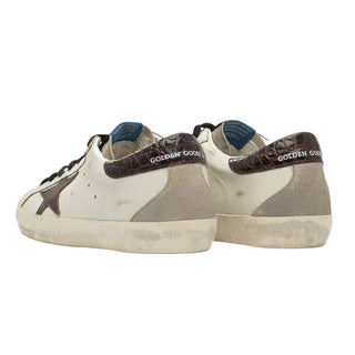 Golden Goose Sneakers Super-Star con talloncino in pelle coccodrillo GMF00102/F0075531055