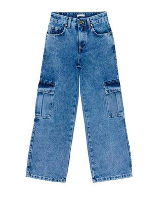Lù:Lù Jeans cargo in denim blu LL2991