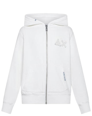 Sun68 Felpa Logata F35322 Con Cappuccio