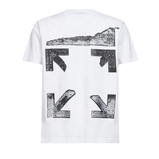 Off-White T-shirt Bianca Con Stampa Da Uomo 44MAA027S26J001100