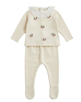 Dottor Kids Tutina due pezzi  con ricamo  + copertina DK161-DK155