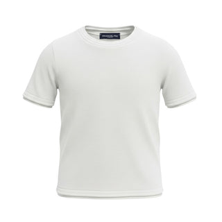 Emanuel Pris T-shirt In Filo Bianca A Maniche Corte ETS3165R