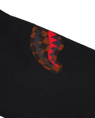 SPRAYGROUND Pantaloni jogger neri in felpa con logo SPY1367G