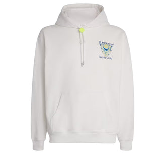 Casa Blanca Felpa bianca con cappuccio Tennis Club Icon M-SP26-JTP-292-01