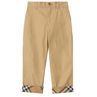 Burberry Pantaloni Dritti In Twill Di Cotone 8117169
