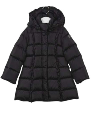 Il Gufo Giubbino nero trapuntato con cappuccio A19GP234N0031