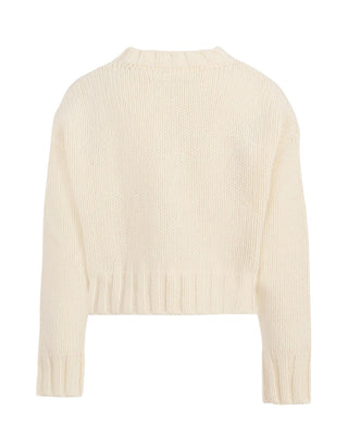 Maison Margiela Maglia in misto lana cropped M60882-MM06M