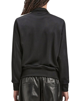 Palm Angels Felpa grigia Track con zip e logo PMD058F25FAB0030703