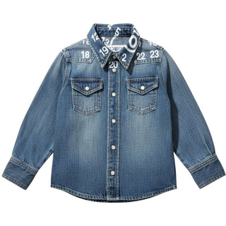 MM6 Maison Margiela Camicia In Denim Per Bambini M60950-MM06X-M601