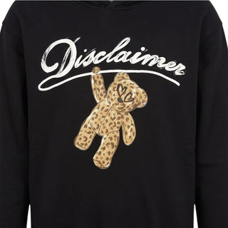 Disclaimer Felpa Nera Con Cappuccio E Stampa 26IDK59220N Per Bambina