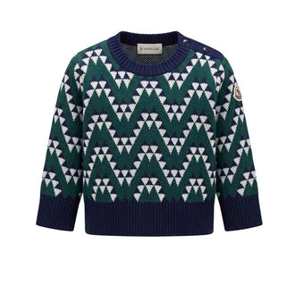 Moncler Maglia Girocollo In Lana Per Neonato H29519C00004