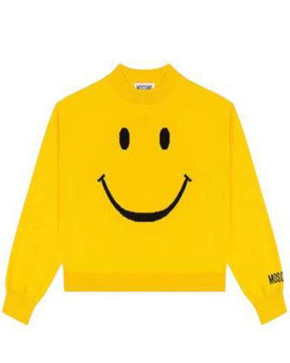 Moschino Maglia girocollo con smile HDW028