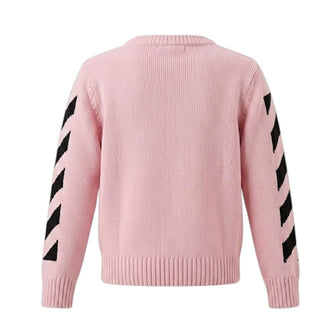 Cremefarbener Pullover OGHE001S22KNI001