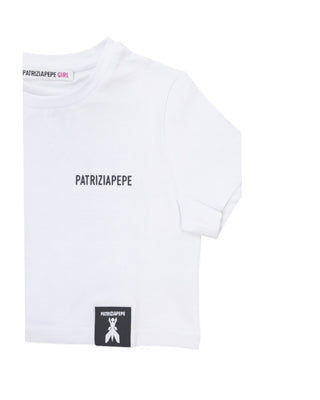 Patrizia Pepe T-shirt Cropped 7M0908/J061 Maniche Corte