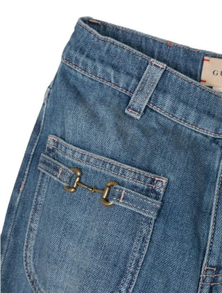 Gucci Logo Wide Leg Jeans 718706-XDB96