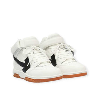 Off-White Mid Lea Sneakers OMIA259/F23LEA0030 mit Riss