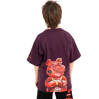 SPRAYGROUND T-shirt Viola Con Stampa SPY1518PRPL Per Bambini