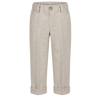 J.o Milano Pantaloni Beige In Misto Lana 2664A3J Per Bambino