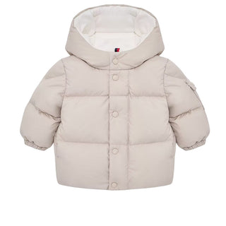 Moncler Giubbino Beige Jareth Con Cappuccio L29511A00001-20N Per Neonato