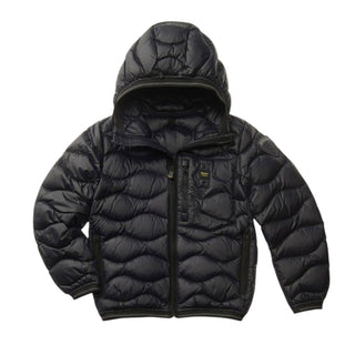 Blauer Jacke mit Kapuze Brinton 24WBLKC03067 gesteppt