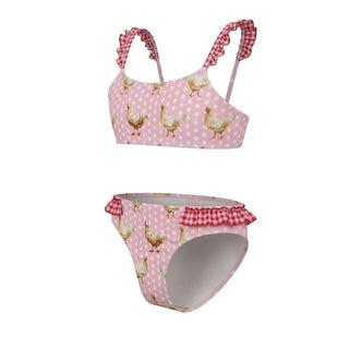 Selini Action By Eleni Balerba Bikini Rosa Con Stampa Per Bambina SES0B20-18
