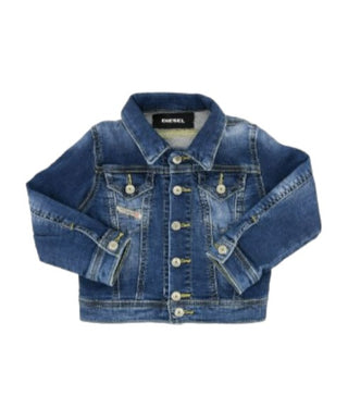 Diesel 00K23Z-KXB3K Denim Jacket With Patch For Baby