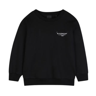 Givenchy Felpa Nera Con Logo Per Bambini H31098/09B