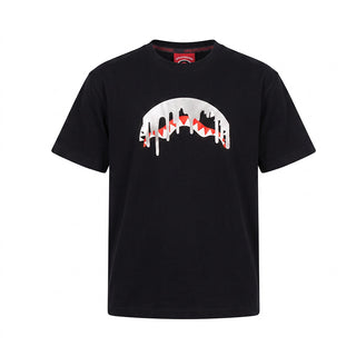 SPRAYGROUND T-shirt Nera A Maniche Corte SPY1575BLK Per Bambini