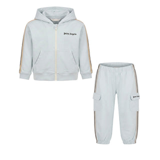Palm Angels Tuta In Felpa Color Cielo F6PANBTP202/960 Per Neonato