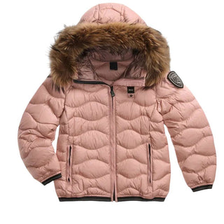 Blauer Giubbino Trapuntato Rosa Con Pelliccia 26WBLGC03288-520BW Arion Jr Per Bambina