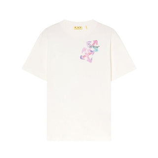 Off-White T-shirt bianca in jersey a manche corte con logo OGAA001F25JER0030184