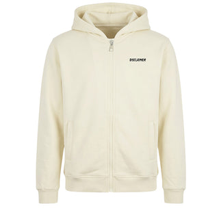 Disclaimer Felpa Avorio Con Zip E Cappuccio 26IDK59104A Per Bambini