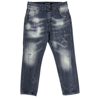 Patriot Jeans Carrot fit in denim grigio da bambino PJ5F2WPBK21