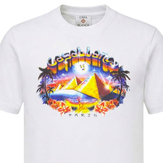 Casa Blanca T-shirt Bianca Con Stampa Celestial Pyramid M-PF26-JTS-001-09 Per Uomo