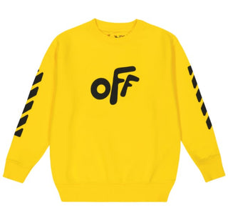 Off-White-Sweatshirt mit Rundhalsausschnitt OBBA001S22FLE006