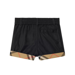 Burberry Shorts Neri In Twill Di Cotone 8122522