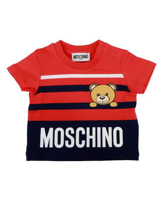 Moschino T-shirt girocollo con simbolo MSM02A