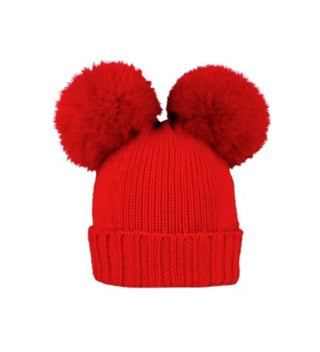 Regina Wollmütze mit zwei Pompons 80100