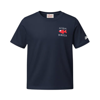 Mc2 Saint Barth T-shirt Portofino Jr Con Pesciolino E Ricamo POT0002/02182L Per Bambino