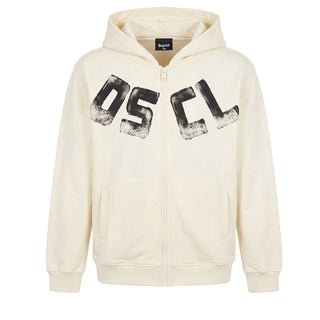 Disclaimer Felpa Avorio Con Zip E Cappuccio 26IDK59103A Per Bambini